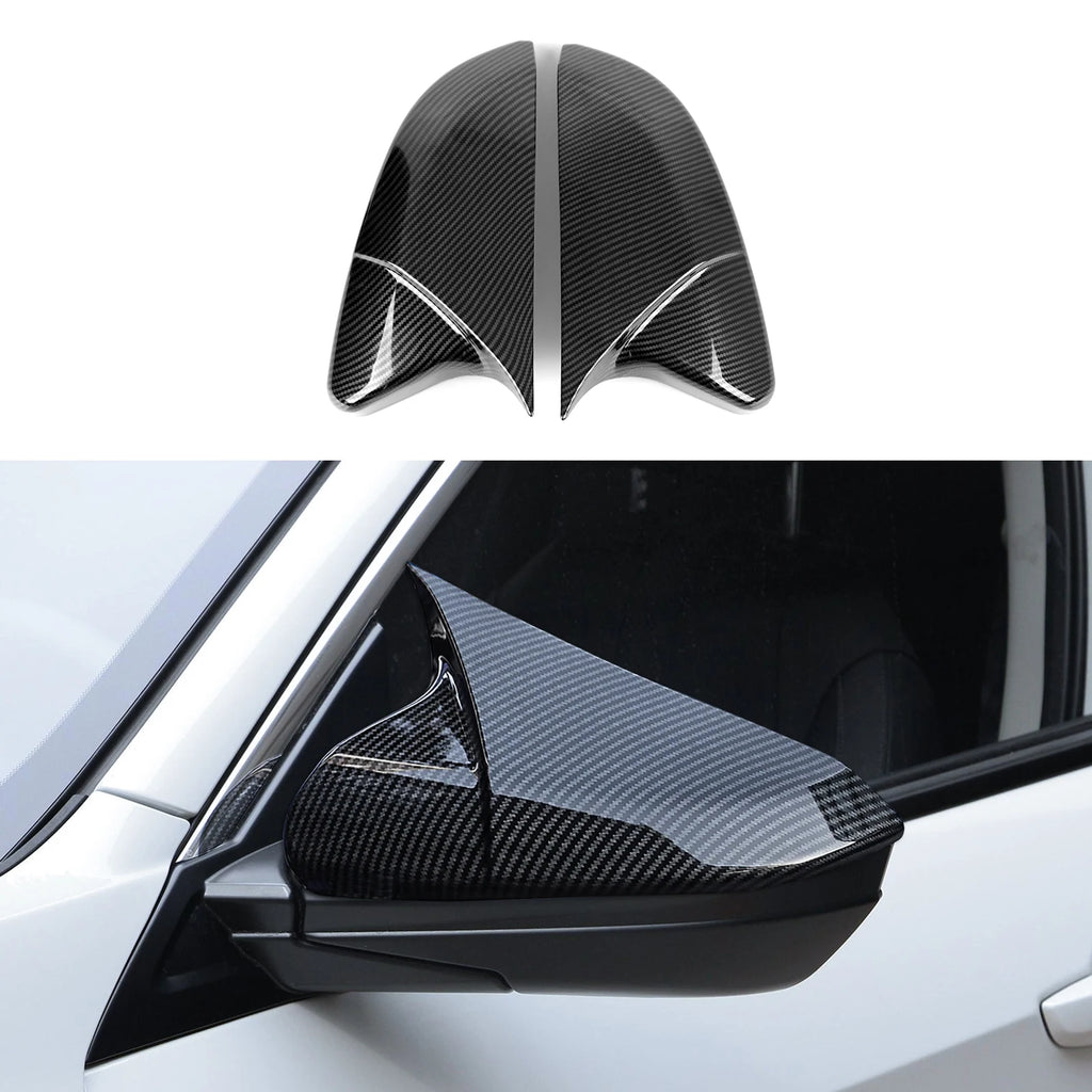 For Honda Civic 10th Gen (2016 -2021) Interior Accessories Car Center Console Gear Shift Panel Carbon Fiber ABS Trim Sticker