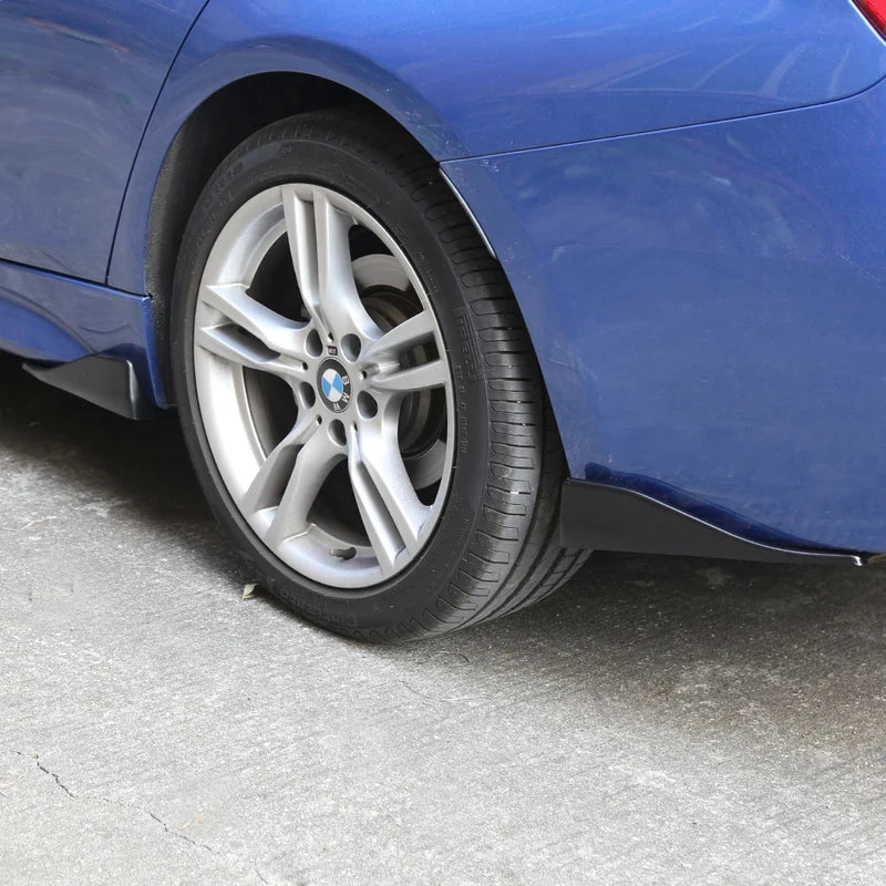 Universal Fit Car Spoiler Lip Carbon Fiber Glossy Black Rear