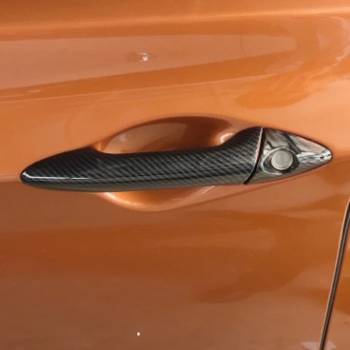 For Hyundai Elantra 2012-2016 Chrome Carbon Fiber Door Handl