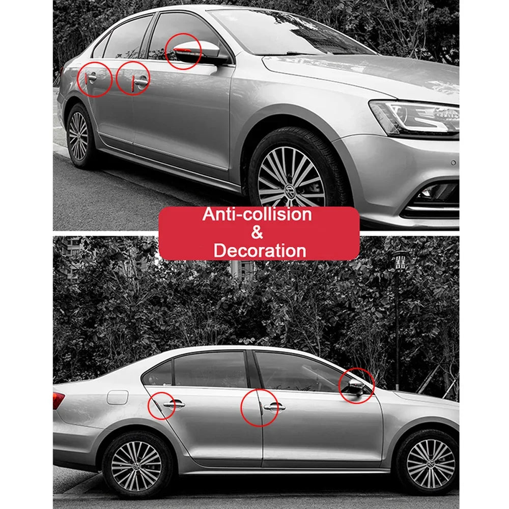 6Pcs Auto Car Door Edge Protection Guards Buffer Trim Moldin