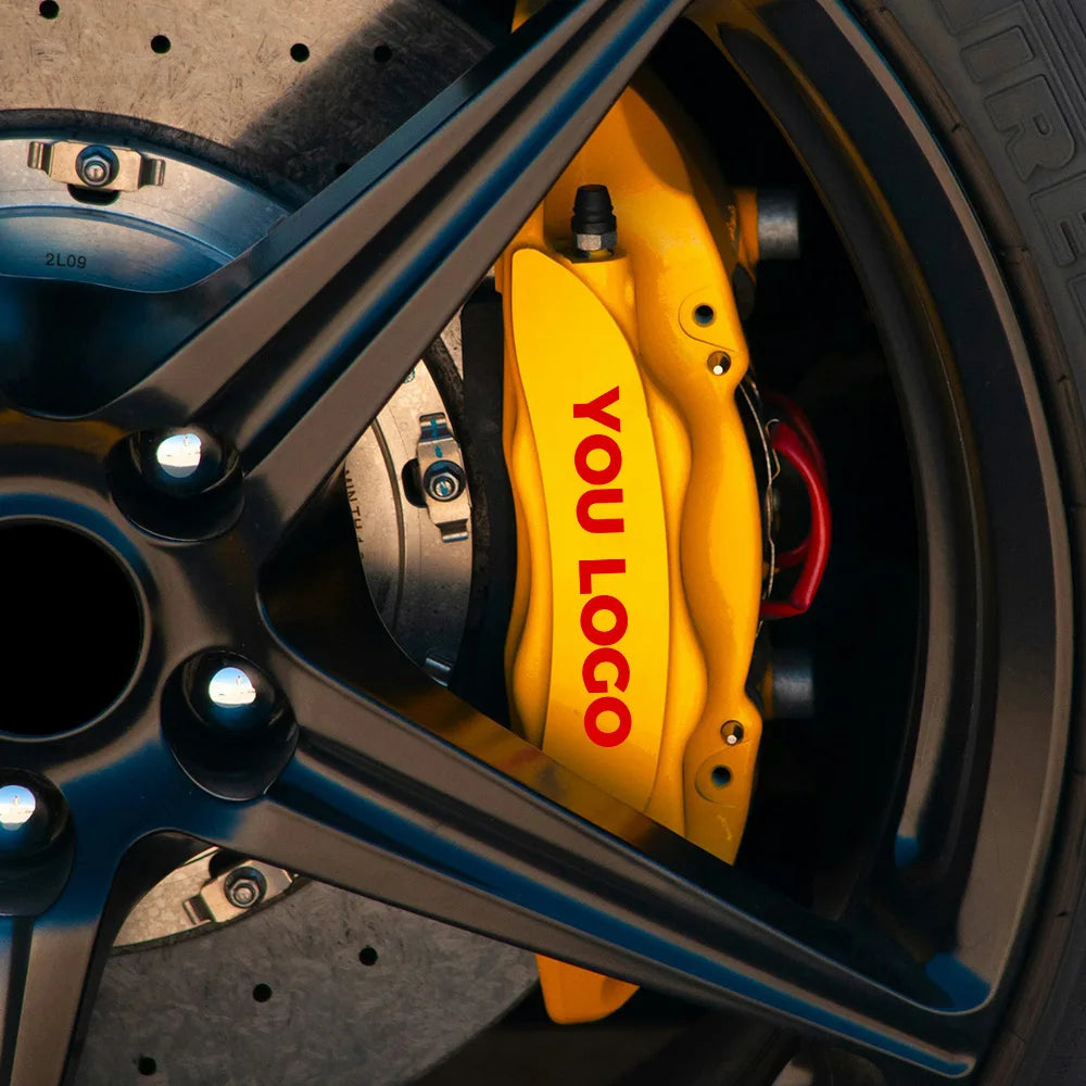 Custom Brake Caliper Logo Decal Personalized Text Brand Prem