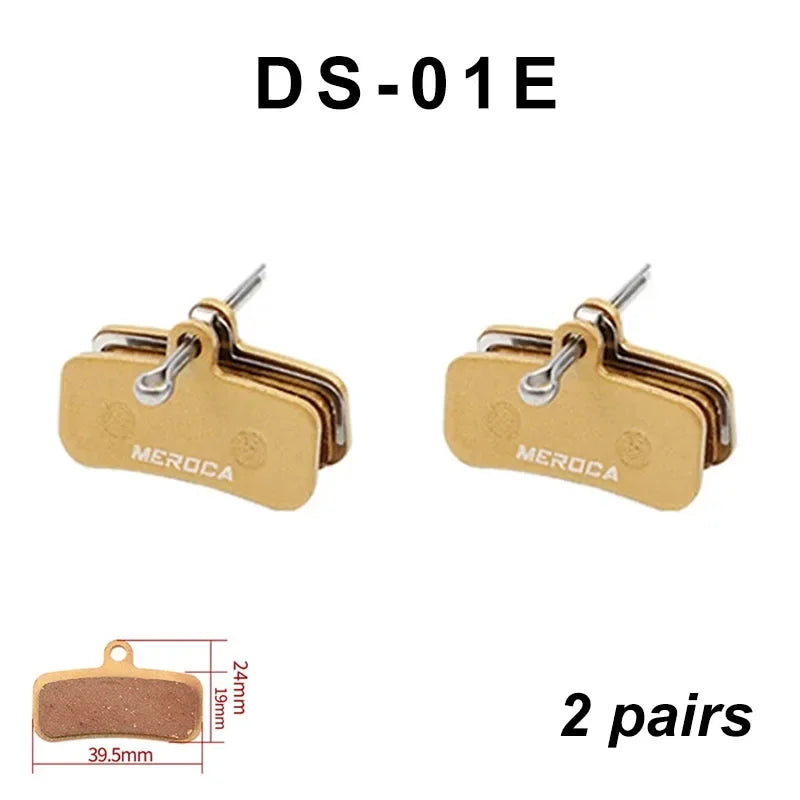 MEROCA 4 Piston Mtb Bike Hydraulic Brake Pads For Saint M810 M820 Zeem640 DS-01E Metal Brake Pads MS-01E Resin Brake Pads