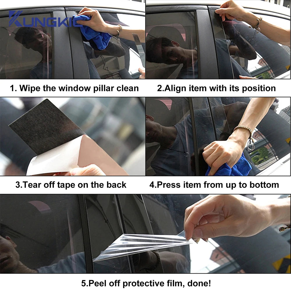 B Pillars Sticker For Seat Leon 2013 2014 2015 2016 2017 201