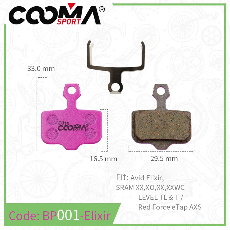 Ceramic Bicycle Brake Pads for SRAM Avid Shimano Magura Hayes Formula Hope MTB Road Bike 4 Pairs Elite