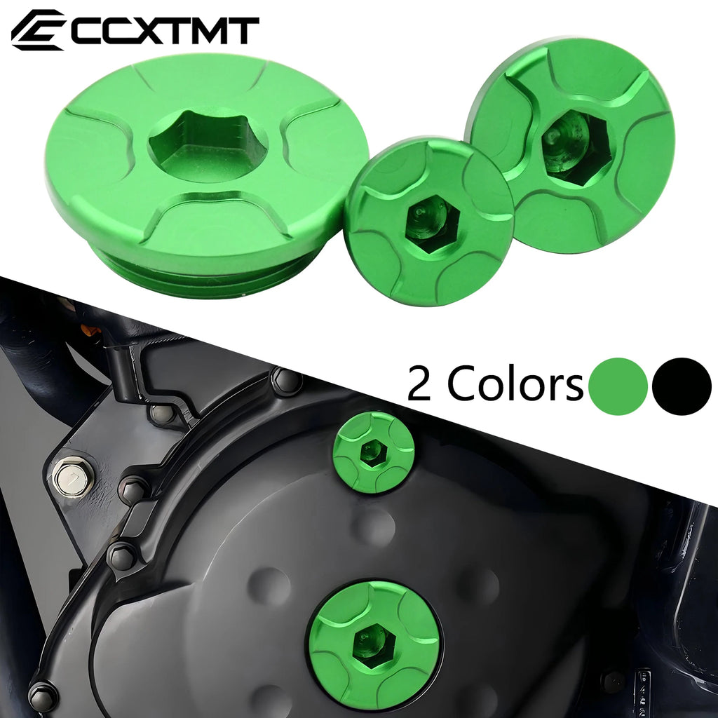 CNC Engine Timing Cover Oil Filler Plug Crankcase Cap For Ka