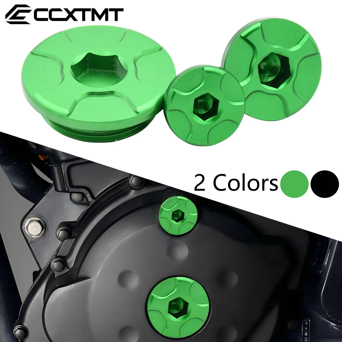 CNC Engine Timing Cover Oil Filler Plug Crankcase Cap For Ka