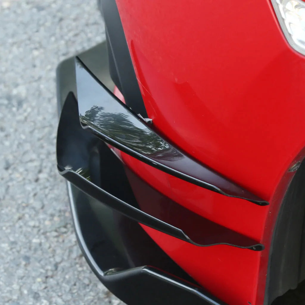 4Pcs Universal Car Front Bumpers Spoilers Set scratch strip 
