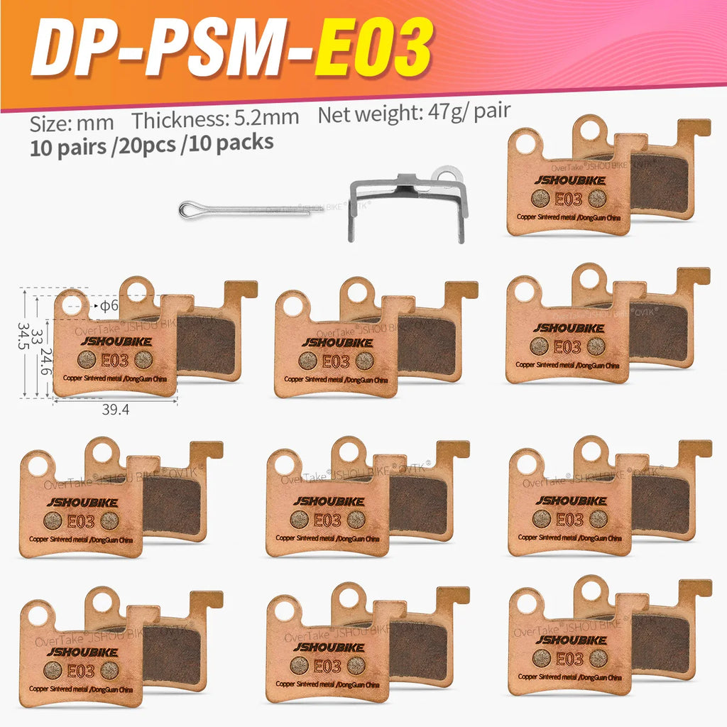 1/2/4/6/8/10 Pairs Sintered Metal Hydraulic Brake Pads for DYISLAND LD-200PLUS LD4X-600 LDX-300 E-BIKE XOD D610 Bike Parts