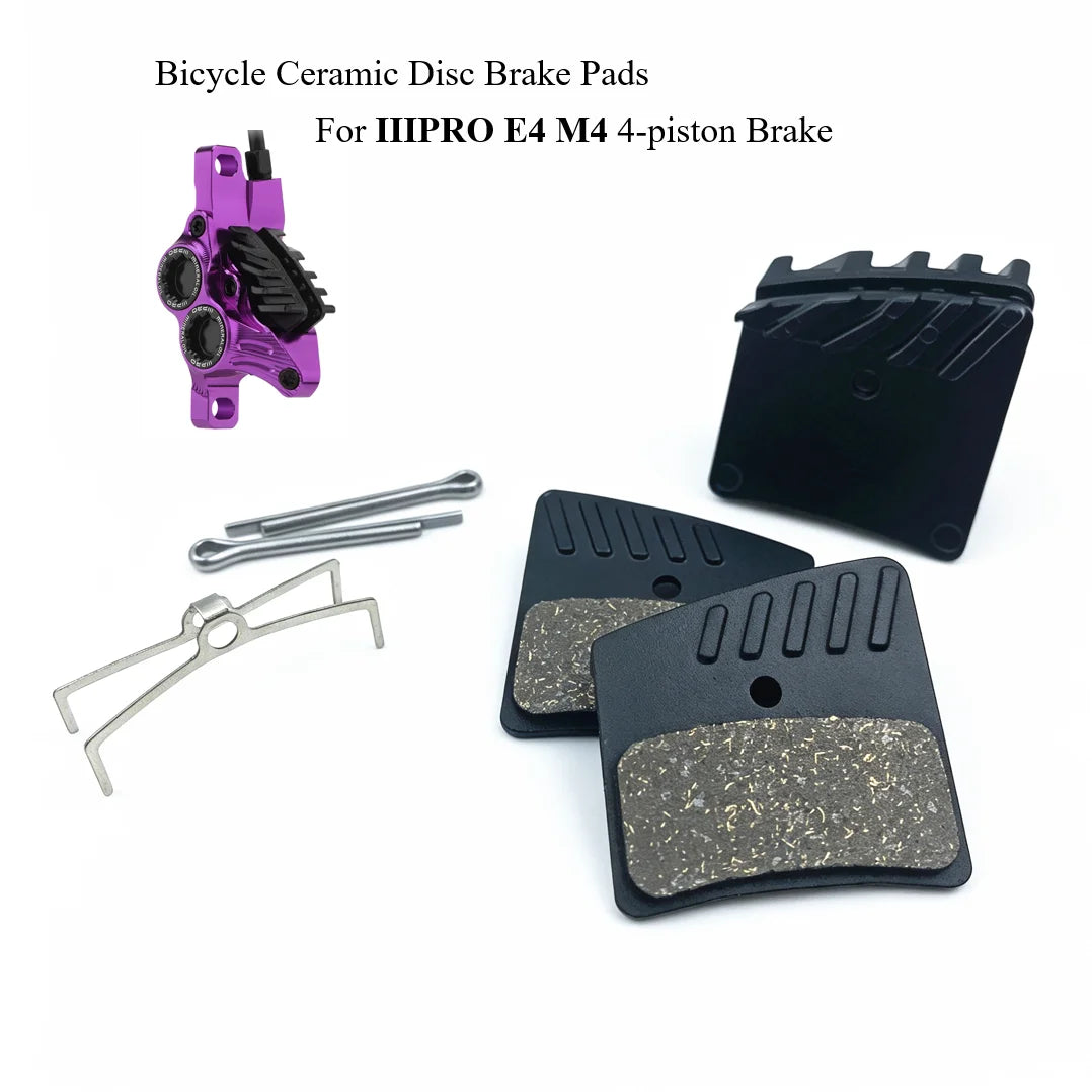 1Pair/2Pairs Ceramic Cooling Fins Disc Brake Pads for IIIPRO