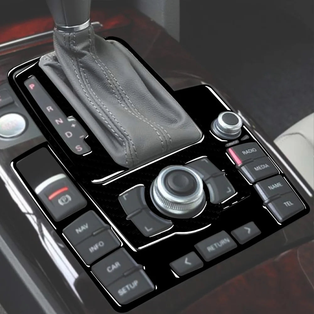 For Audi A6 S6 C6 2005-2011 Piano Black Centre Gear Shift tr