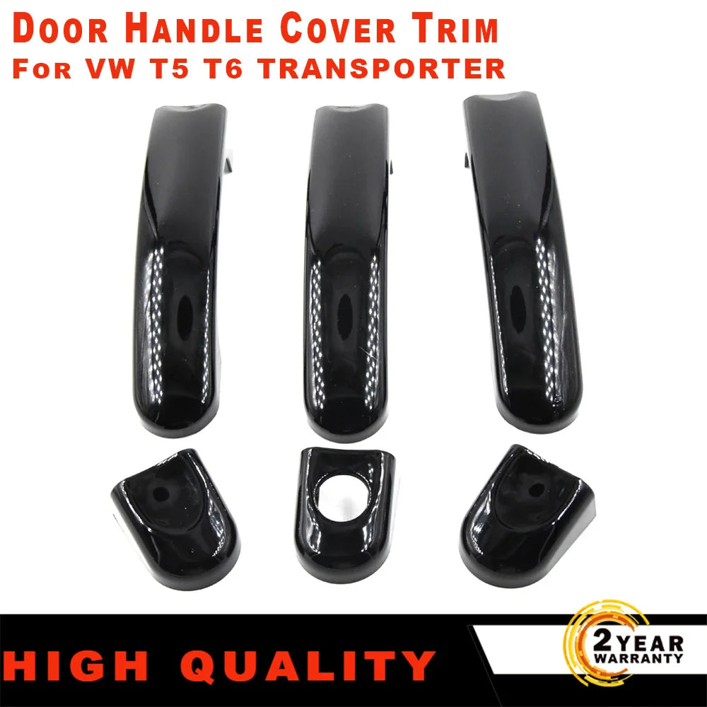 New Outside Exterior Door Handle Carbon Fiber/Gloss Black 1 