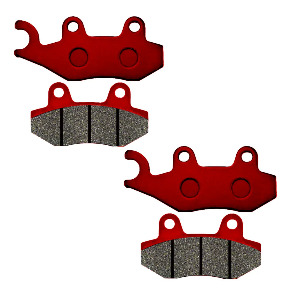 Motorcycle Brake System Front and Rear Ceramic Brake Pads Suit for Kawasaki Ninja 250 300 400 500 Z250 300 400 Replace for FA197