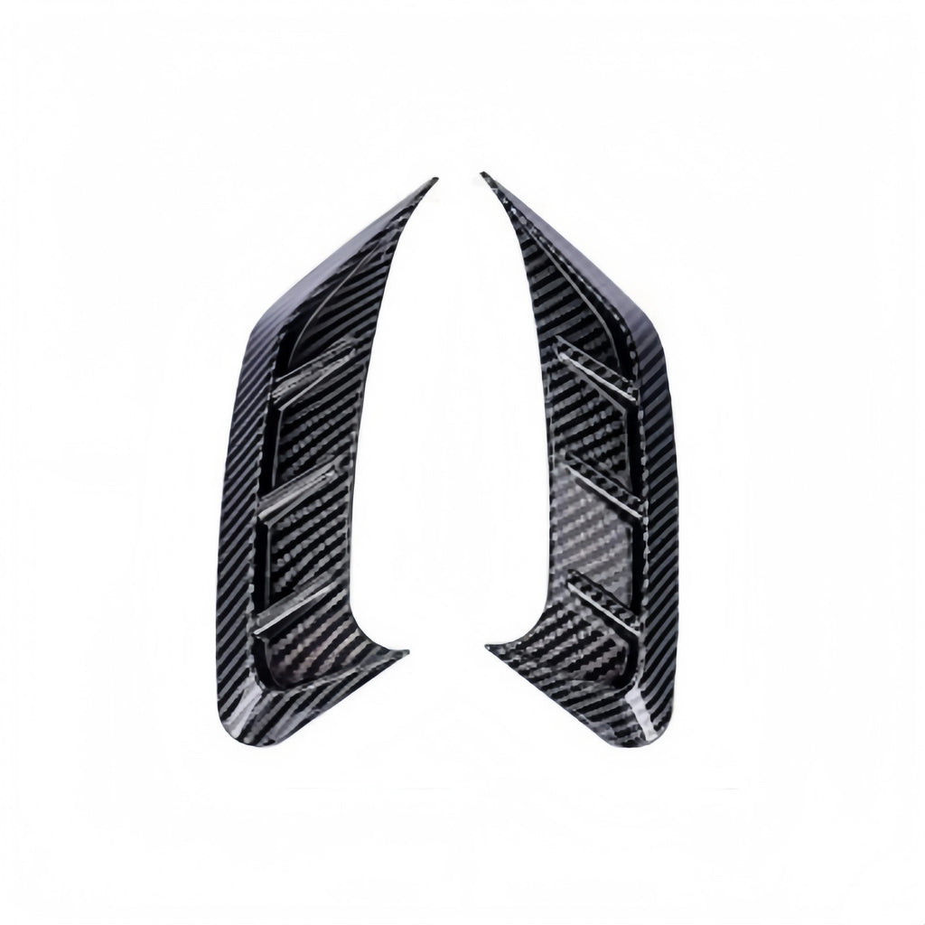 Front Rear Car Headlight Eyebrow Sticker Pair LED Light Trim Cover Carbon Fiber Decor Decal for Auto Lamp Eye Lid Decoration