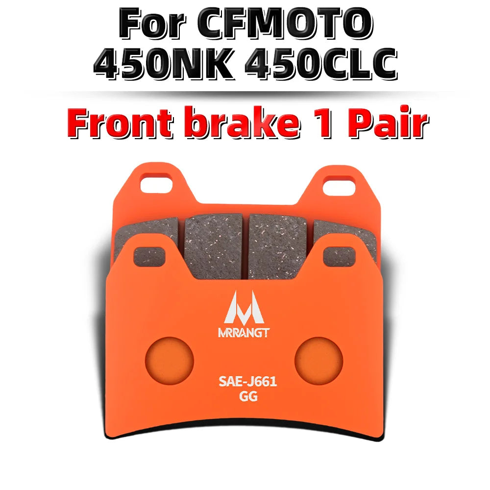 MRRANGT Ceramic Brake Pads Performance Brake Kit fit for CFMOTO 450SR 450NK 450MT 450SR-S 450CL-C 250SR 250NK CLX250 250CL-C