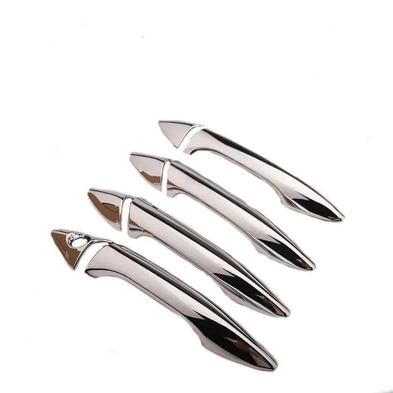 For Hyundai Elantra 2012-2016 Chrome Carbon Fiber Door Handle Cover Trim Set 2013 2014 2015 Accessories Stickers Car Styling