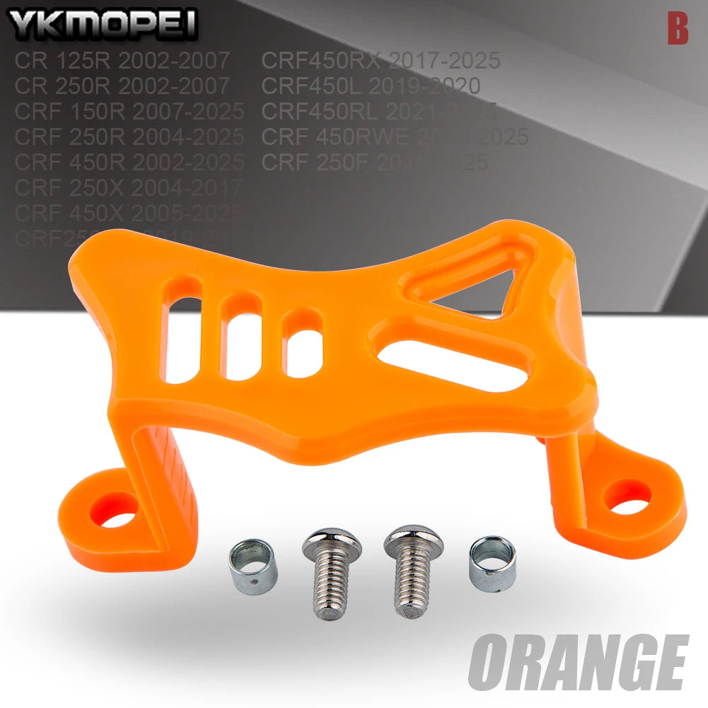 YK Motorcycles Rear Brake Caliper Cover Guards For HONDA CR 125R 2002-2007 CRF 250F 2019-2025 Dirt Pit Bike Motocross Accesories