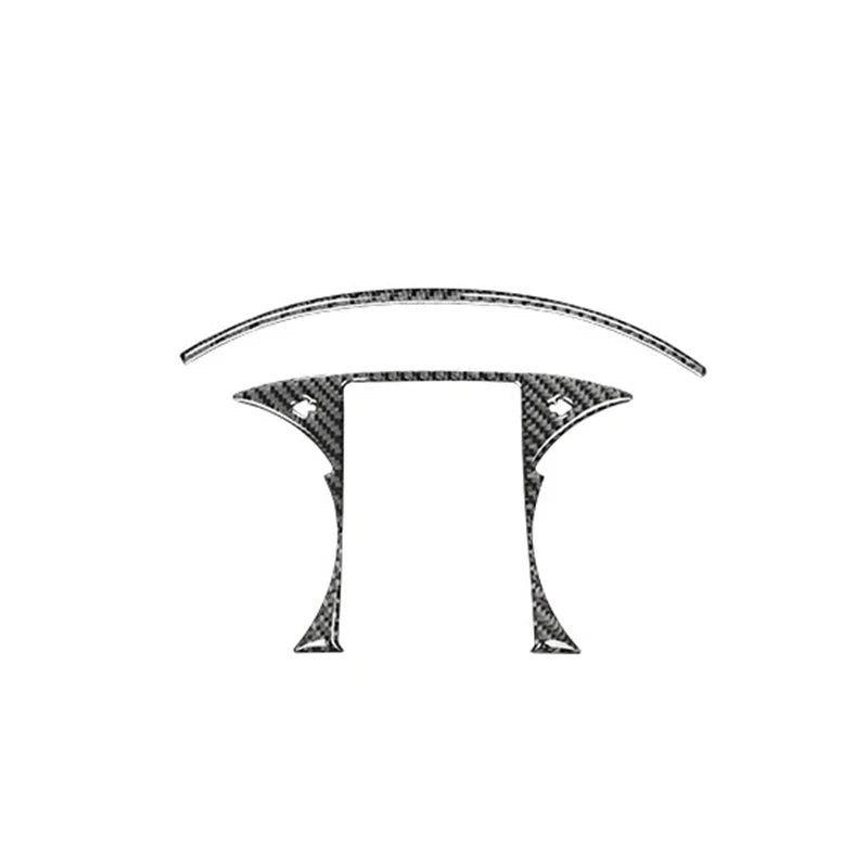 Carbon Fiber Car Instrument Screen Panel Trim Frame Interior