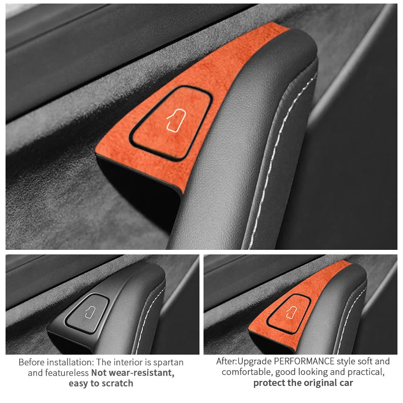Made of Alcantara For Tesla Model 3 Model Y (2019-2024) Door