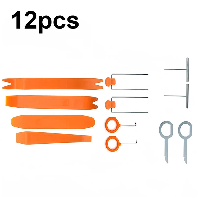 Car Trim Interior Plastic Disassembly Tools Kit Car Clip Pliers Fastener Remover Pry Tool Set Trim Removal have Tool Storage Bag