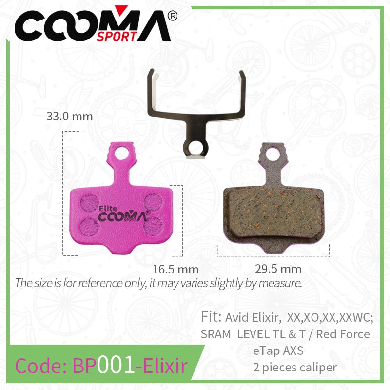 4 Pairs 8 PCS Ceramic Bicycle Brake Pads for SRAM Avid Shimano Magura Hayes Formula Hope ZOOM JAK Bike Caliper