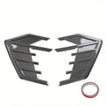 2pcs Universal Car Air Flow Fender Hood Intake Vent Cover Trim Carbon Fiber Side Wing Decals Body Shark Gill Ventilation Sticker