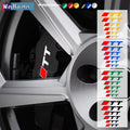 6 Pcs Top Vinyl Decal High Temperature Car Brake Caliper Sti