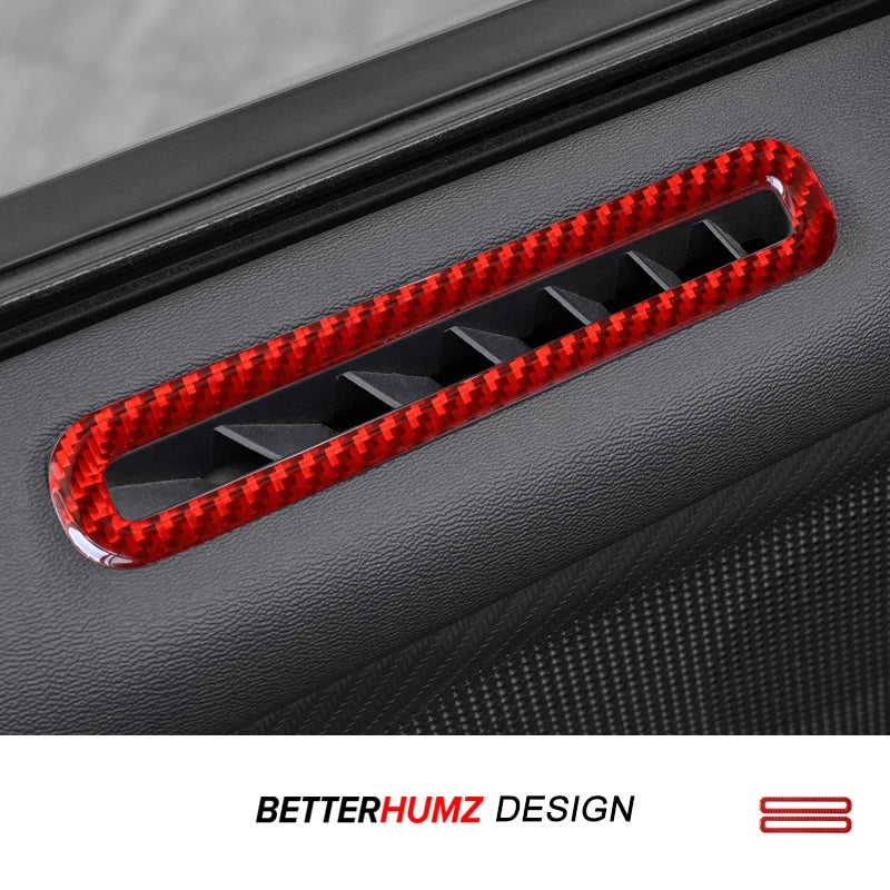 For Ford Mustang GT 2024 2025- Carbon Fiber Car Interior Doo