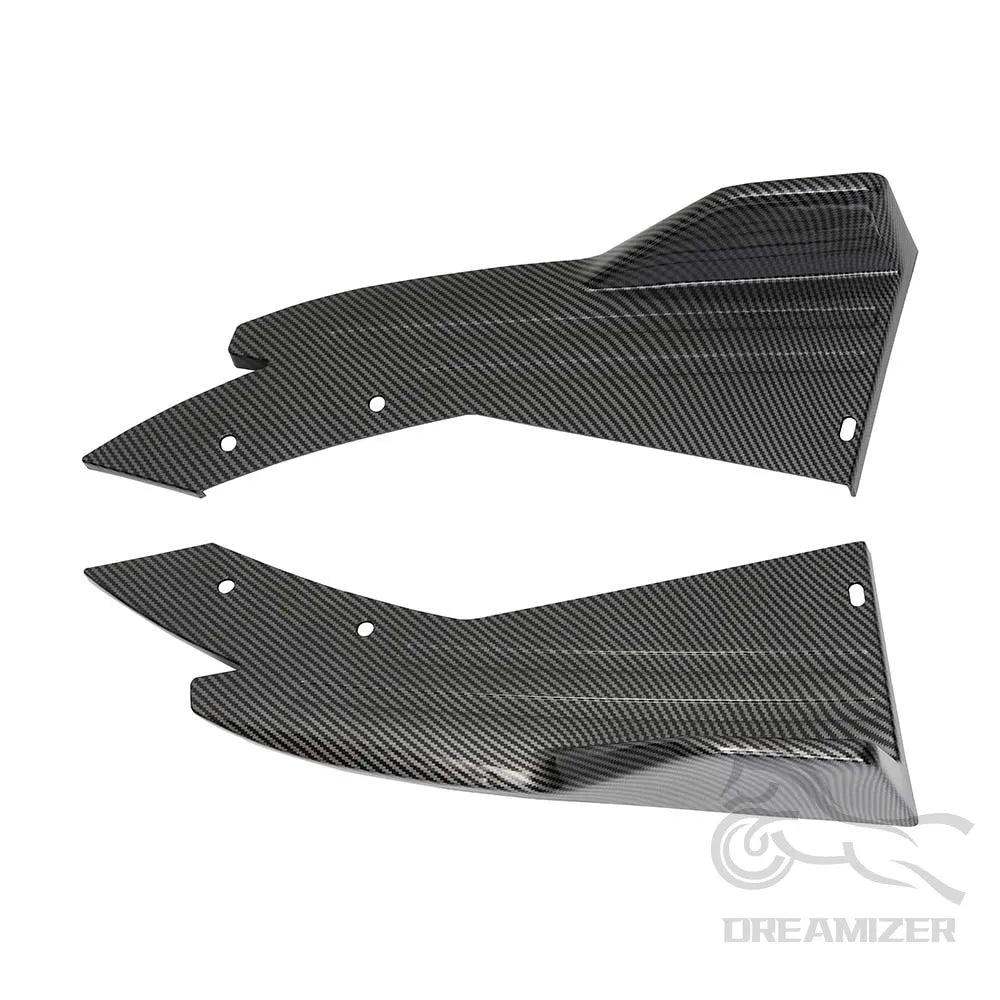 Universal Car Rear Bumper Spoiler Lip Carbon Fiber Wing Trim Protection Anti-crash Diffuser Side Skirt Wrap Angle Splitter