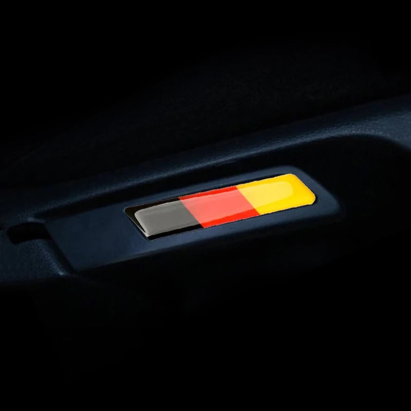 2Pcs Car Seat Adjustment Handle Knob Germany Flag Style Trim
