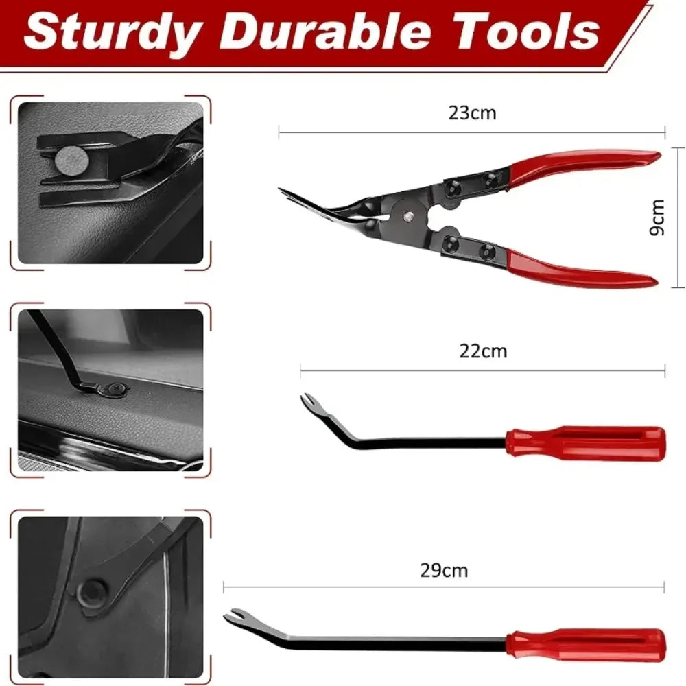Car Interior Trim Removal Tool Kit Auto Plastic Clips Puller
