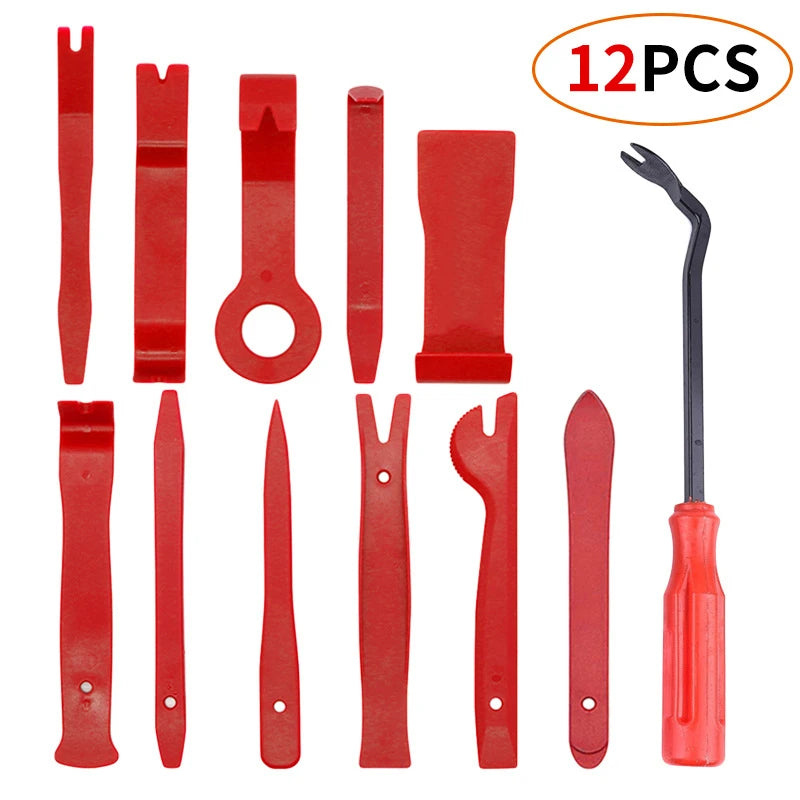 12pcs Auto Door Clip Panel Trim Removal Tools Kits Navigatio