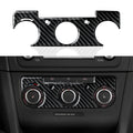 For Volkswagen Golf VI MK6 Plus R GTI (2010-2014) Car Center Console Volume Climate Adjust Knob Panel Carbon Fiber Trim Sticker