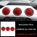 For Ford Mustang GT 2015-2021 Accessories Carbon Fiber Car Central Dashboard Air Conditioner Outlet Vent Decoration Cover Trim