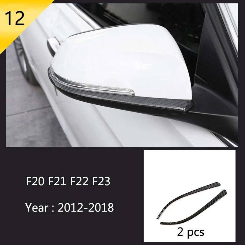 For BMW 1 2 Series F20 F21 F22 F23 Carbon Fiber Car Control CD Panel Cover Trim Air Conditioning Outlet Frame Decoration Sticker