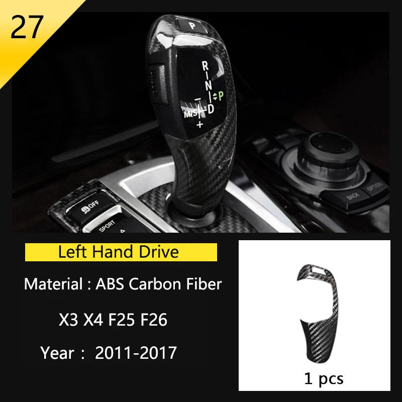 Accessories for BMW X3 X4 F25 F26 Car Inner Gearshift Air Conditioning CD Panel Door Armrest Cover Trim Decorative Car Stickers