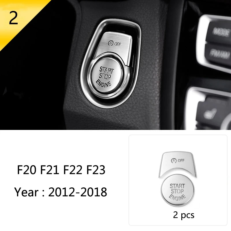 For BMW 1 2 Series F20 F21 F22 F23 Carbon Fiber Car Control CD Panel Cover Trim Air Conditioning Outlet Frame Decoration Sticker