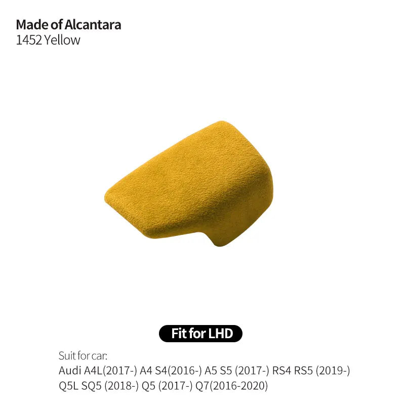 Made of Alcantara For Audi Sport B9 F5 FY A4 S4 A5 S5 RS4 RS5 Q5L SQ5 Q5 Q7 Gear Shift Knob Cover Trim Car Interior Accessories