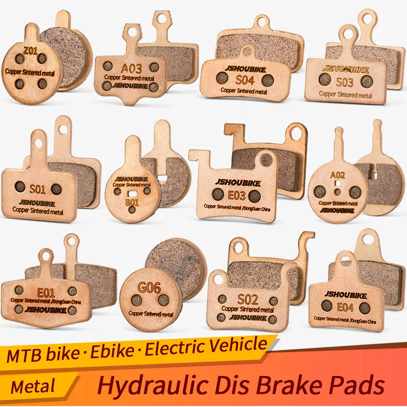 JSHOUBIKE Bicycle Hydraulic Disc Brake Pad MTB Copper sinter