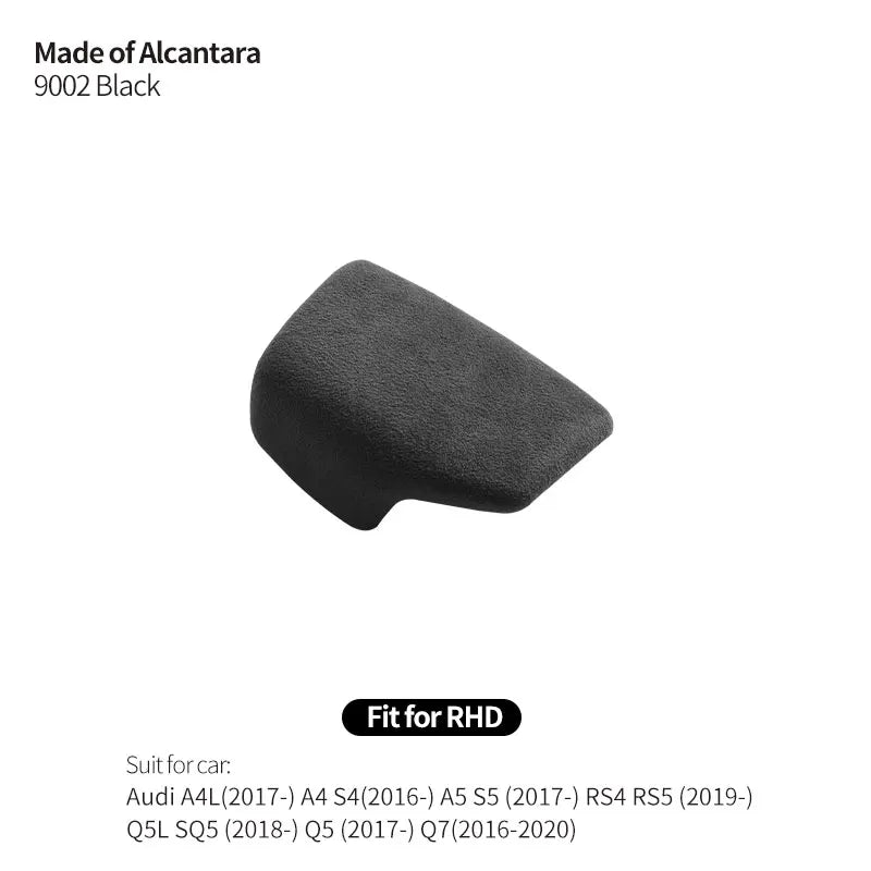 Made of Alcantara For Audi Sport B9 F5 FY A4 S4 A5 S5 RS4 RS5 Q5L SQ5 Q5 Q7 Gear Shift Knob Cover Trim Car Interior Accessories