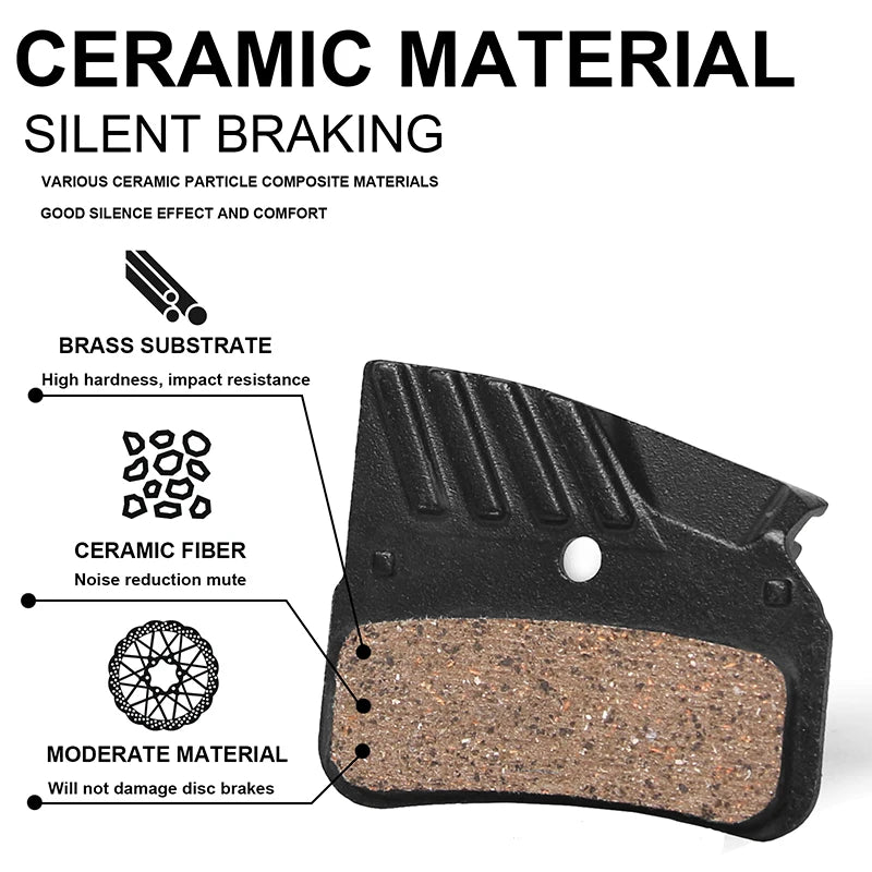 BUCKLOS Bicycle Brake Pads Durable Ceramic Road Mountain Bik