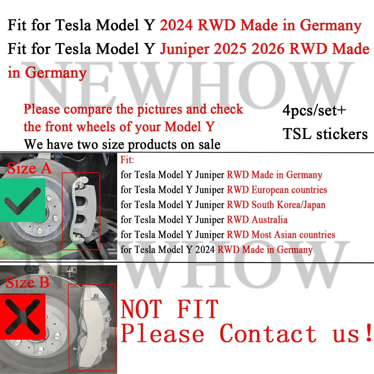 Brake Caliper Covers for Tesla Model Y Juniper 2026 Accessor