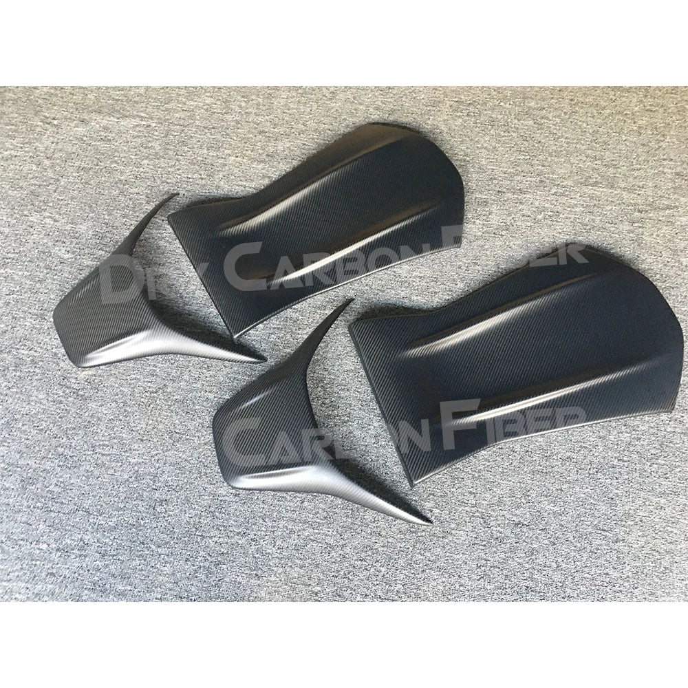 Dry Carbon Fiber Car Seat Back Cover Trim For Mercedes Benz A45 CLA45 GLA45 C63 AMG C43 E63 2012-18 Interior Seat Trim Body Kits