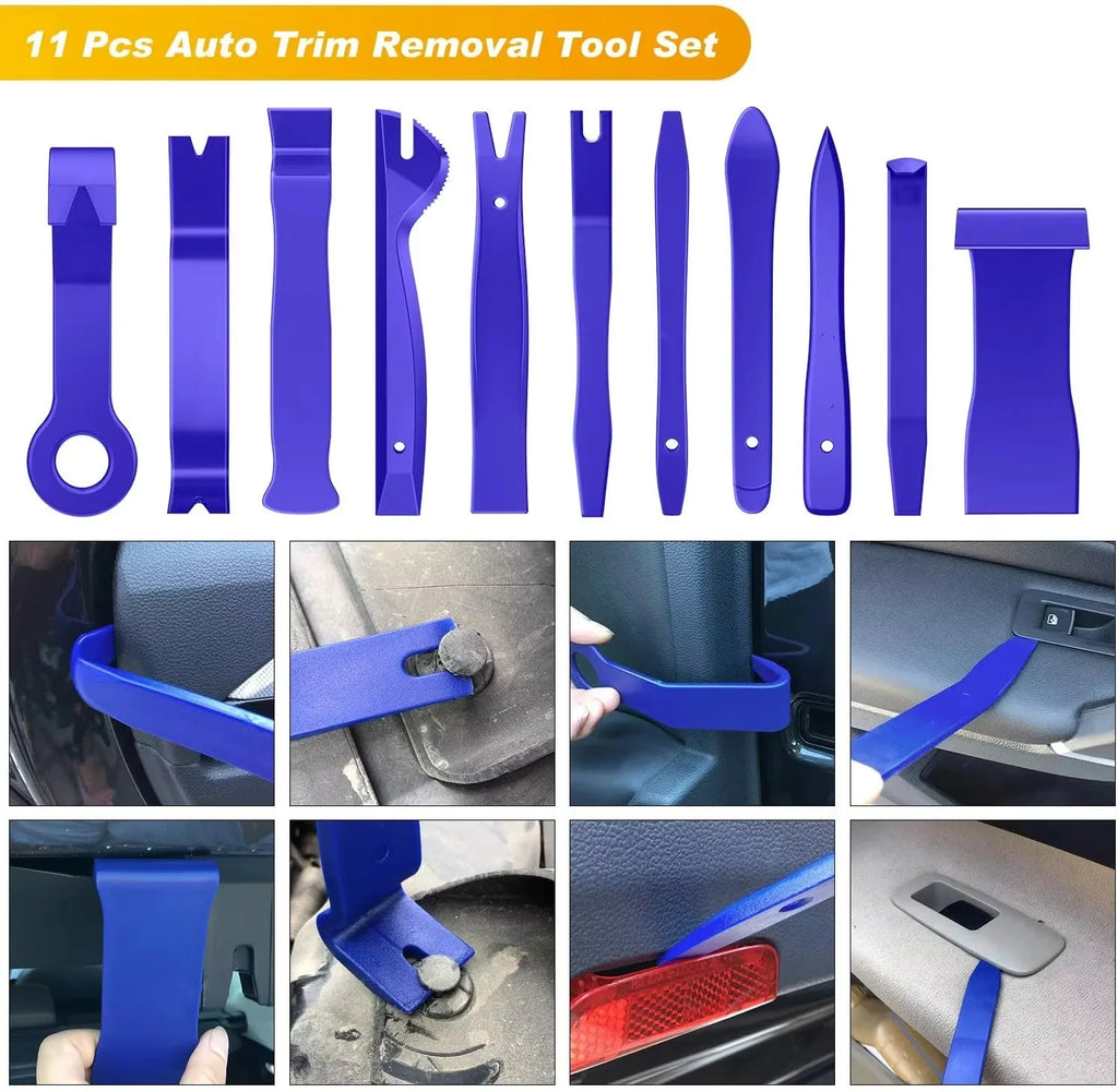 7/8/11/12Pcs Car Door Clip Car Disassembly Tools Set DVD Ste
