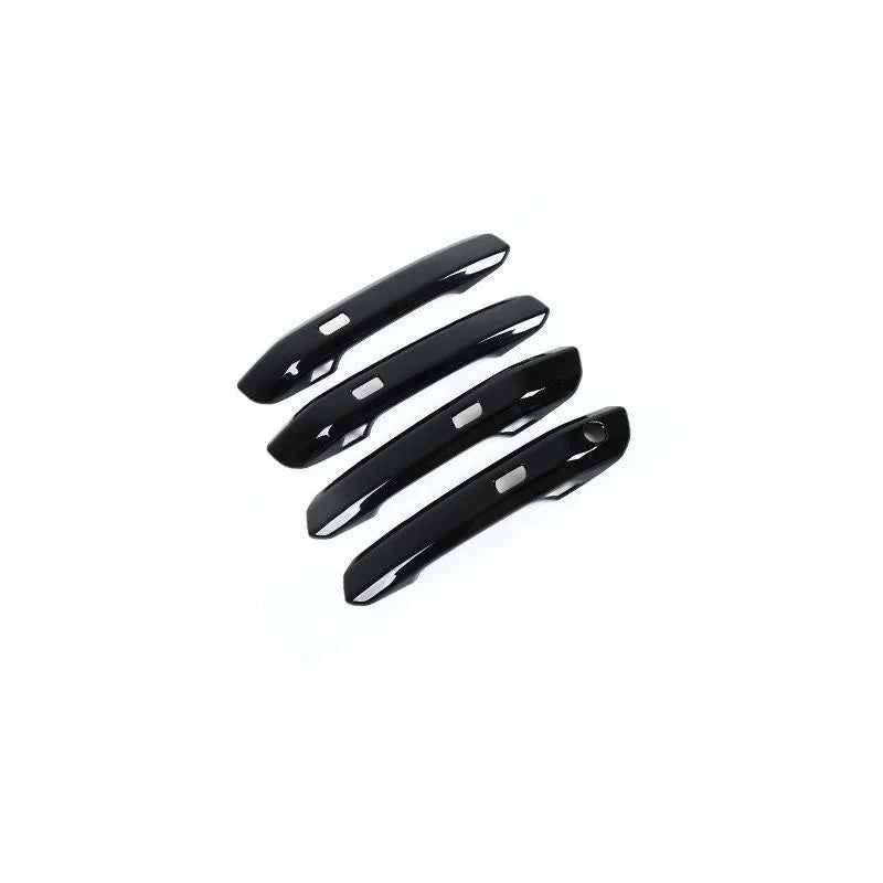 For Audi A4 B9 A5 F5 Q5 FY SQ5 2018 2019 2020 2021 2022 2023 2024 2025 Carbon Fiber Black Car Door Handle Cover Trim Stickers