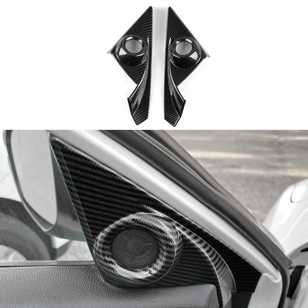For Honda Civic 10th Gen (2016 -2021) Interior Accessories Car Center Console Gear Shift Panel Carbon Fiber ABS Trim Sticker