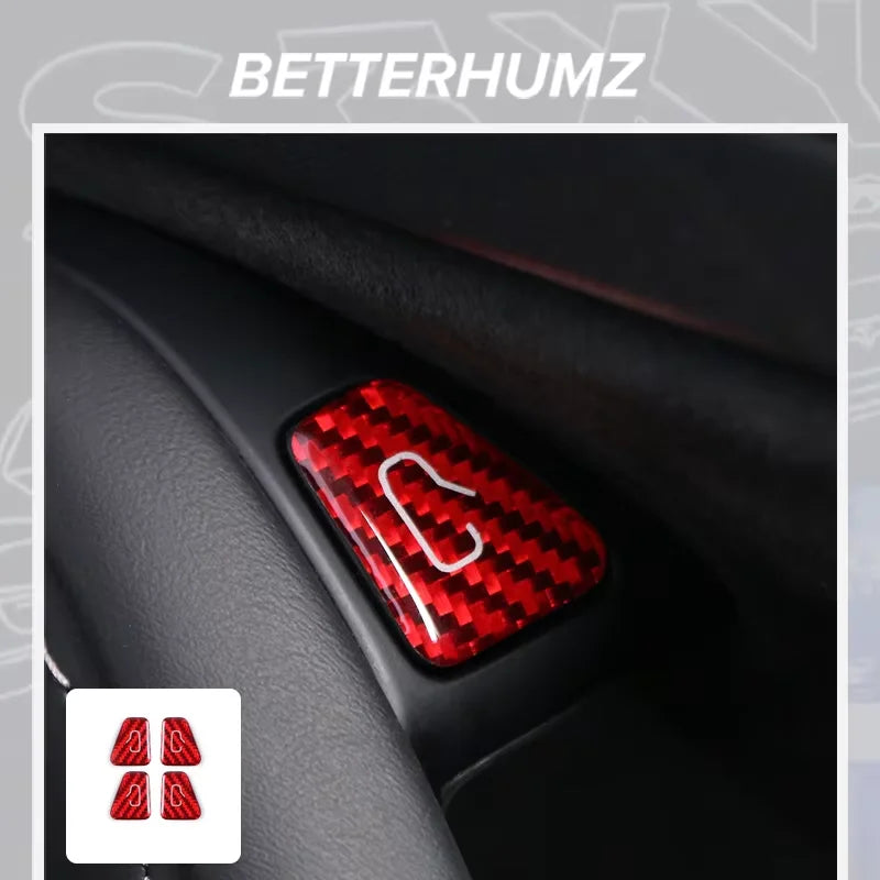 For Tesla Model 3 Model Y 2019-2023 Carbon Fiber Door Switch