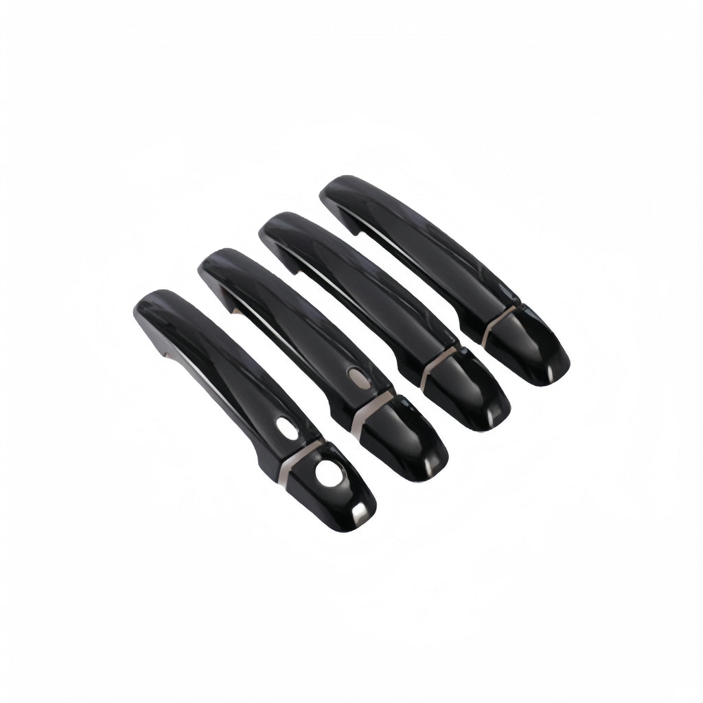 Glossy Black Carbon Fiber Car Door Handle Cover Trim Sticker Styling Accessories For Suzuki Swift 2005-2017
