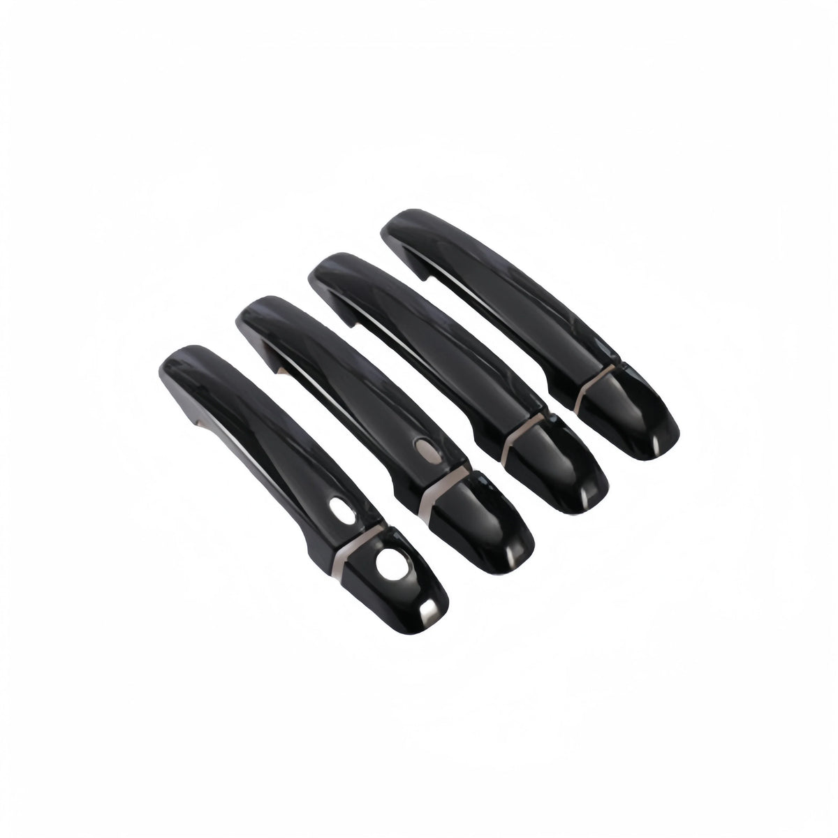 Glossy Black Carbon Fiber Car Door Handle Cover Trim Sticker Styling Accessories For Suzuki Swift 2005-2017