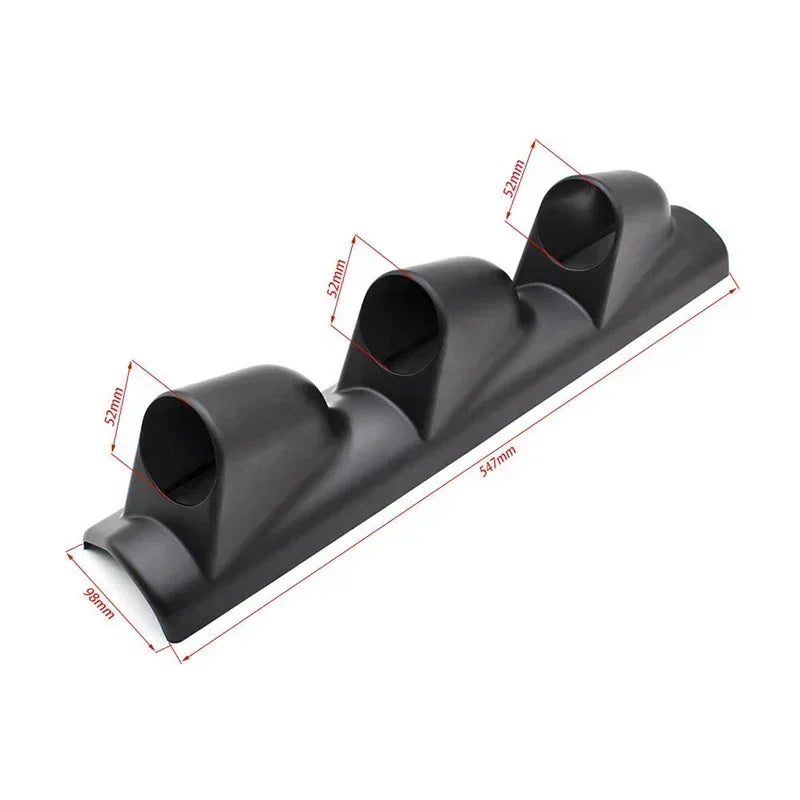 Universal Gauge Cup Car Meters Mount Holder 2 inch 52mm Gauge Pod 2/3 Hole Left Hand Drive A-Pillar Meter Pod Black/Carbon Fiber