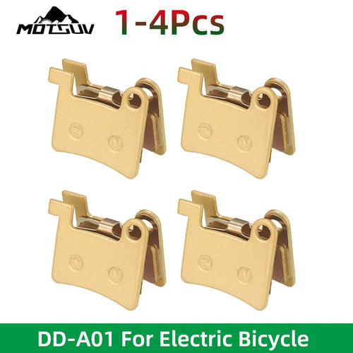 1-4 Pairs Electric Bicycle Disc Brake Pads Copper-based all-